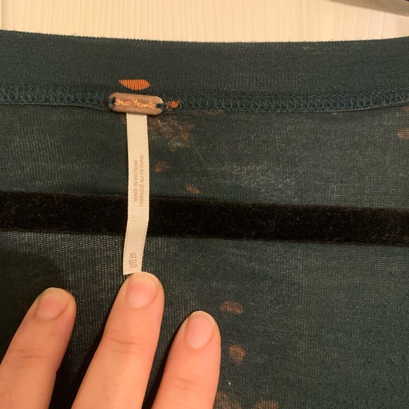 Free People Olivia Tunic Dress, Green, XL - Picture 3 of 3